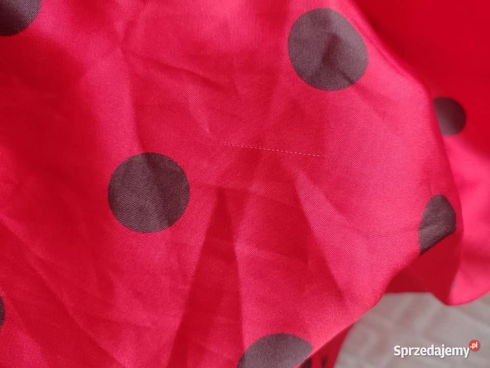 38M ZARA Czerwona Bluzka koszula w groszki z Rozmiar 38(M) Bluzki i koszule Kraków sprzedam