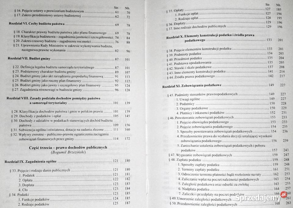 Prawo finansowe B Brzezinski T Debowska M Chełm