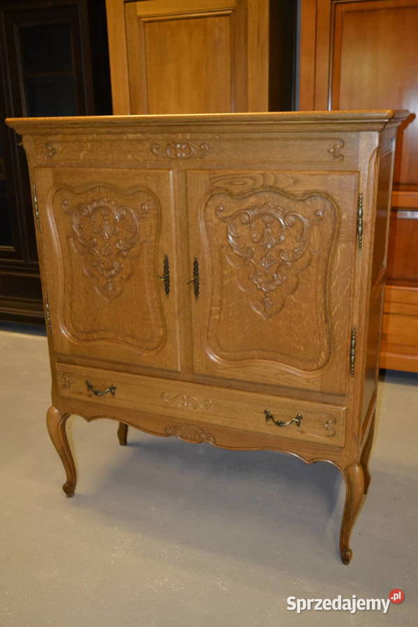 komoda pomocnik stylowy lity dąb