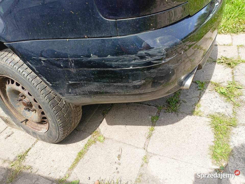 Zderzak Tył Podwójny Wydech Czarny Audi A4 B5 FL osobowe