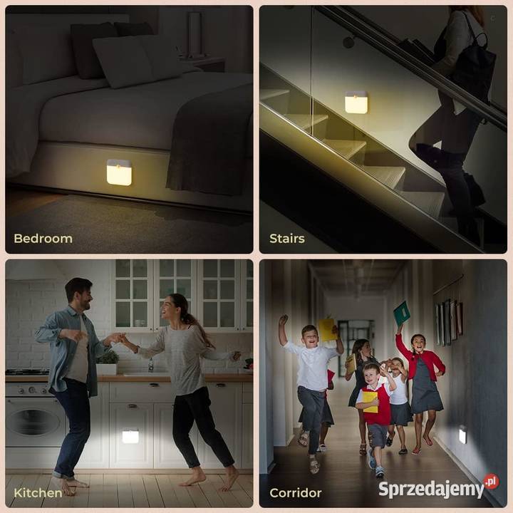 Lampka Nocna LED z Czujnikiem Ruchu OUSFOT Rzeszów