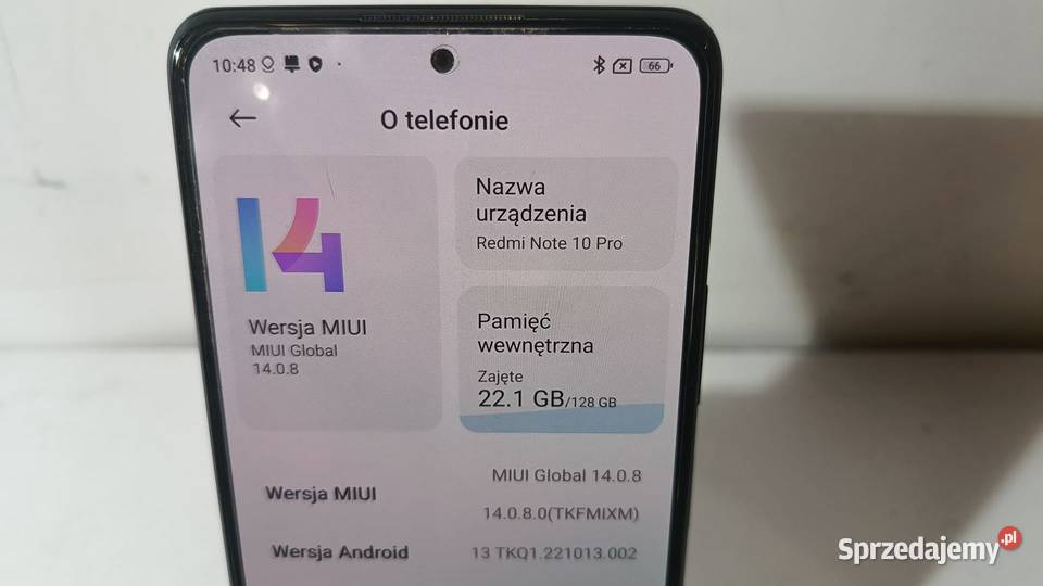 Smartfon Redmi Note 10 Pro 8128GB śląskie Katowice