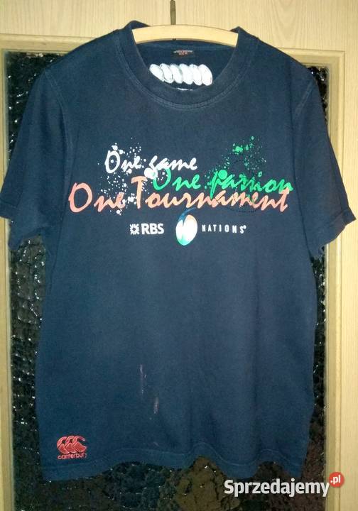 Koszulka Rugby Canterbury z Nowej Zelandii w XL kolorowy Topy i koszulki Szczecin