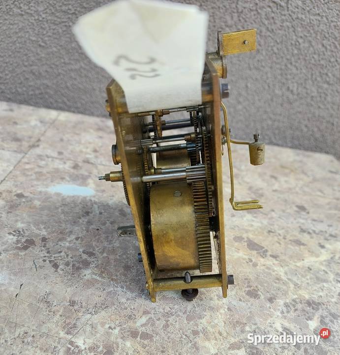 595 Mechanizm zegara ściennego GW Gebruder Wilde pomorskie Tczew