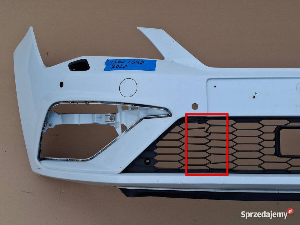 SEAT LEON III 5F LIFT FR ZDERZAK PRZÓD PRZEDNI Bieleń