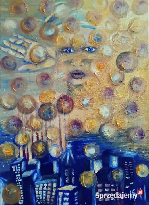 Obraz olejny Miasto śląskie Bytom