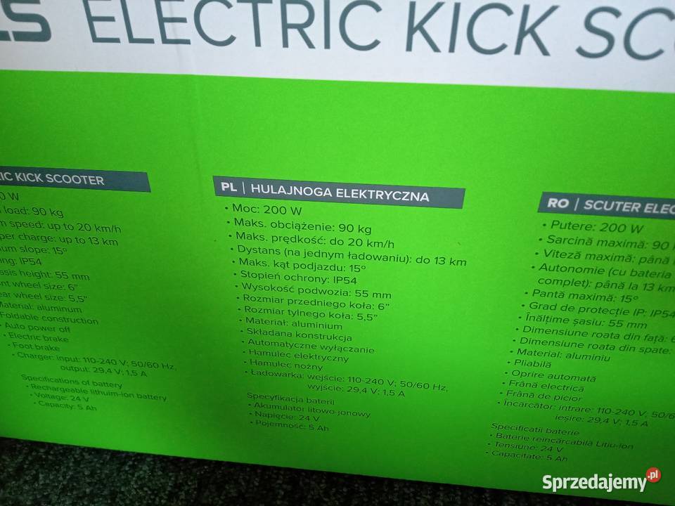 Hulajnoga elektryczna   Rebel Fast Wheels stan