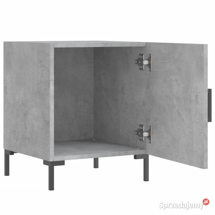 Szafki nocne 2 szarość betonu 40x40x50 WM827573