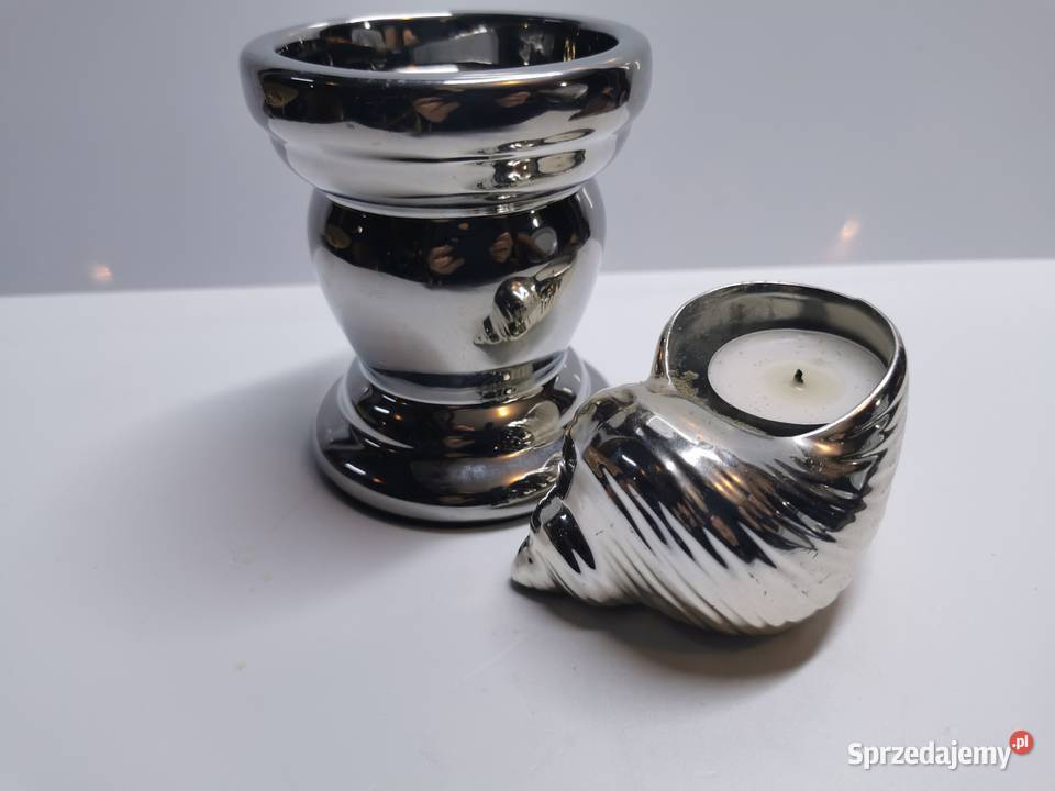 Srebrne świeczniki komplet Lublin