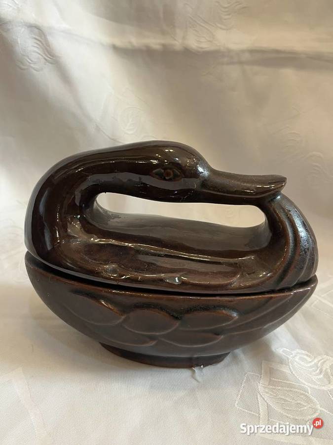 Kolekcjonerska ceramiczna kaczka w kolorze