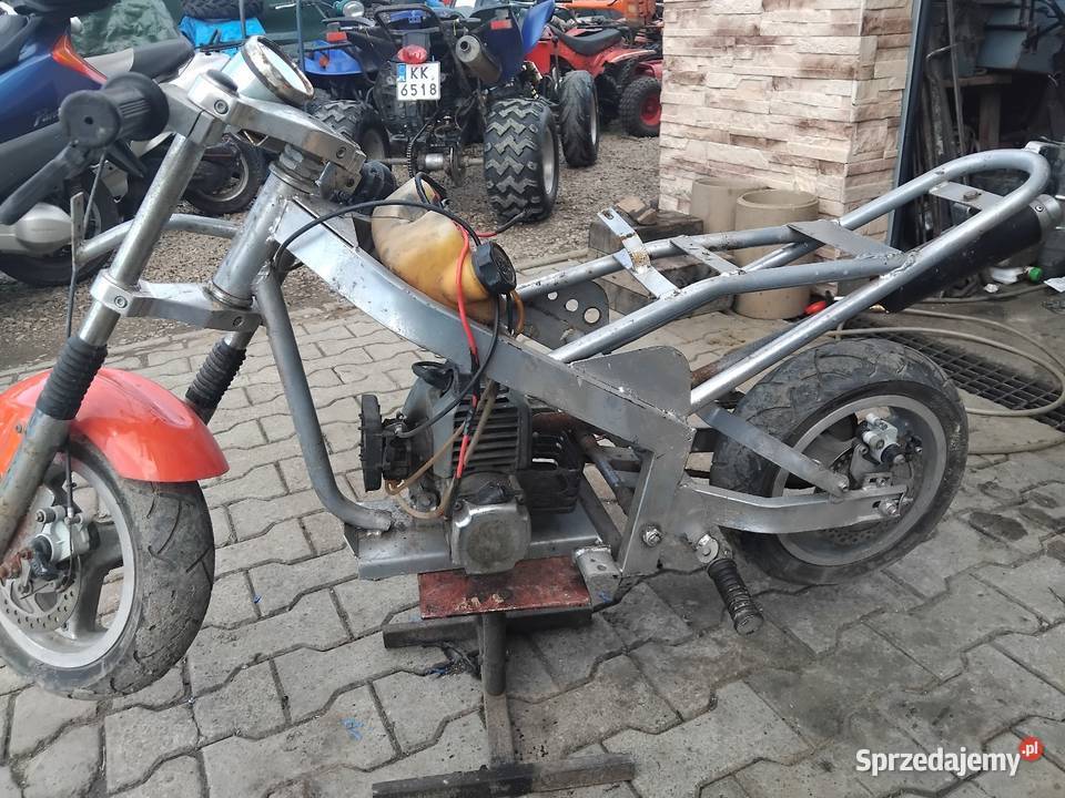 Mini pocket bike elektryczny rozrusznik alufelgi Motocykle, skutery, quady małopolskie Konina