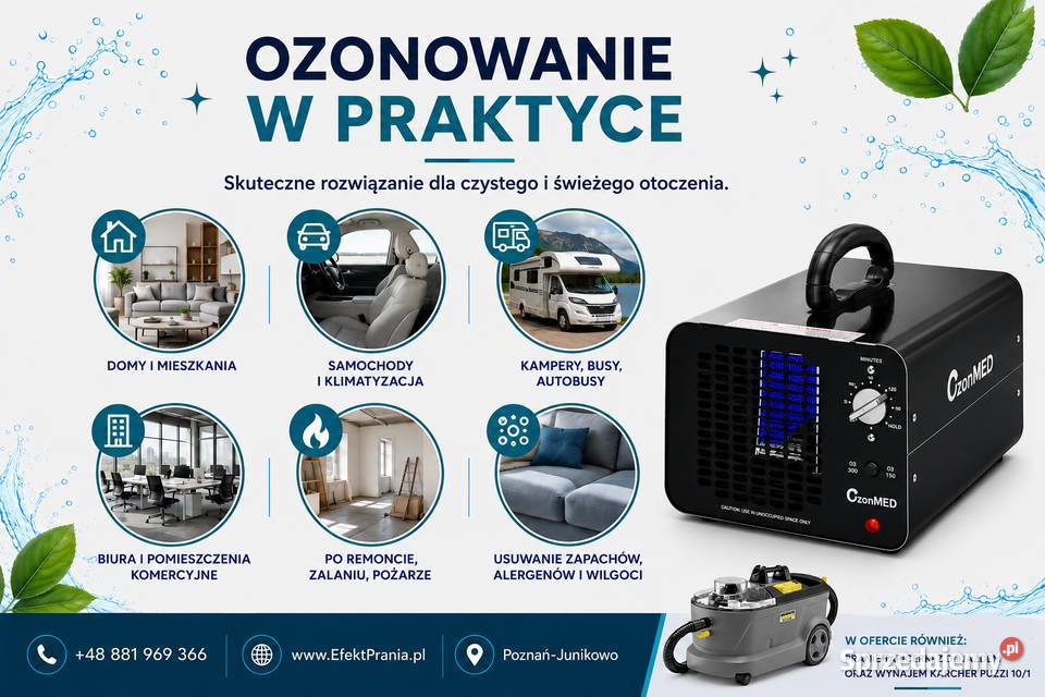 OzonMED 30gh Wynajem ozonator Poznań