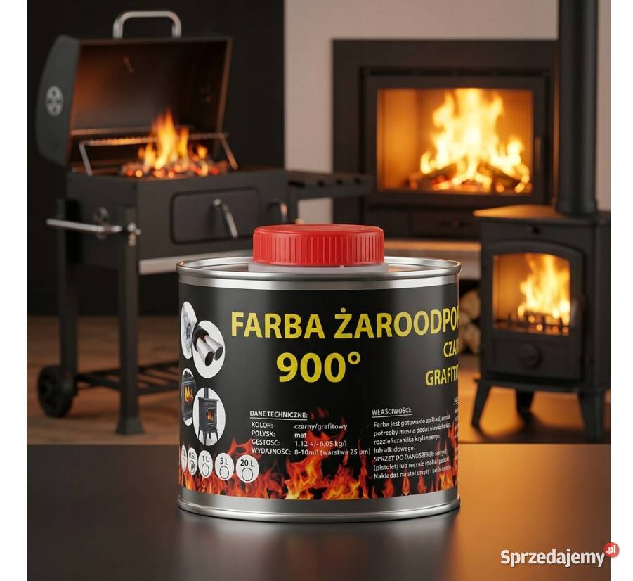 FARBA 025l KOMINKOWA LAKIER ŻAROODPORNA DO Skawina