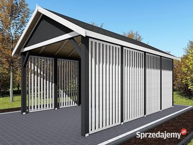 Wiata samochodowa z gontem c24 drewniana Częstochowa