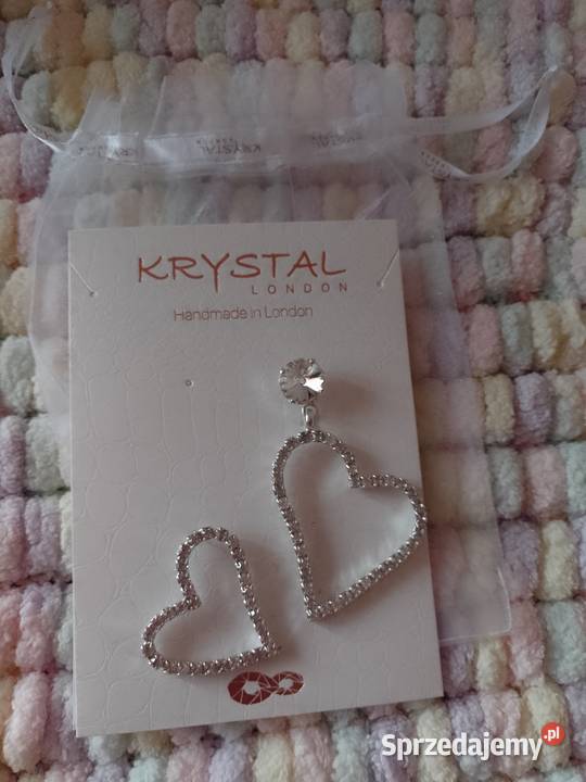Wytworne Kolczyki ślubne z Londynu w etuiNOWE Dla kobiet małopolskie sprzedam