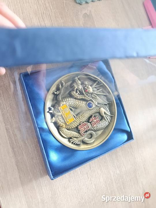 Medalion chiński smok Hong Kong Kwidzyn sprzedam