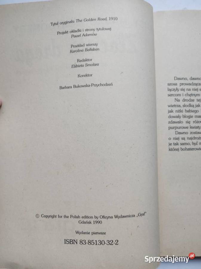 złocista droga Lucy Maud Montgomery 1990 Kielce