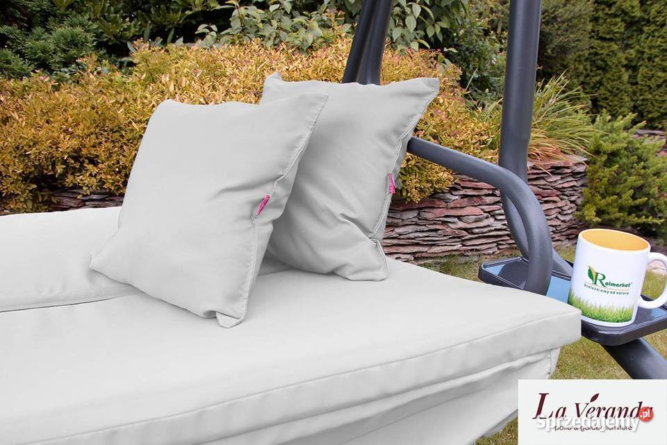 HUŚTAWKA ogrodowa Z MOSKITIERĄ rozkładana szara sprzedam