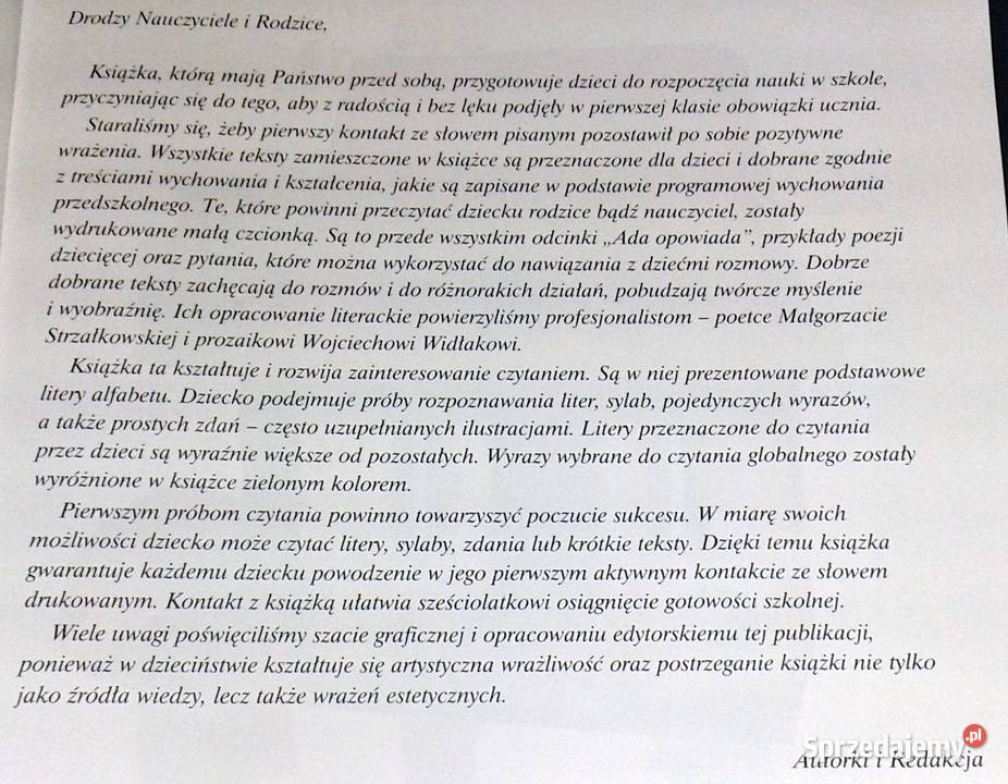 Elementarz sześciolatka Stenia Doroszuk Joanna Rok wydania 2016 Chełm