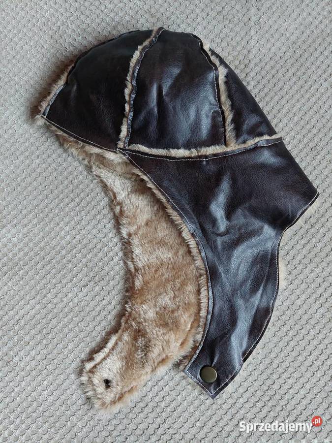 stylowy komplet kamizelka i czapka pilota retro Kraków