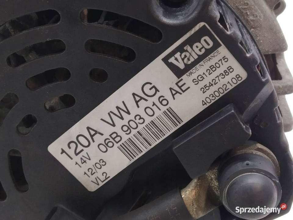 ALTERNATOR 06B903016AE 20 FSI Audi A4 II sprzedam
