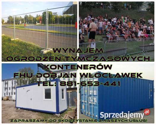 Ogrodzenia budowlane tymczasowe Kontenery Kutno łódzkie
