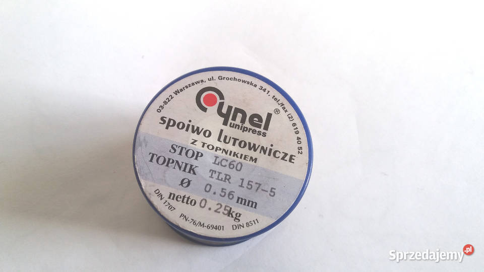 Spoiwo utownicze cyna Warszawa