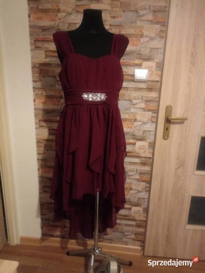 Nows sukienka damska asymetryczna szyfonowa Rozmiar 42(XL) Spódnice i sukienki Chrzanów