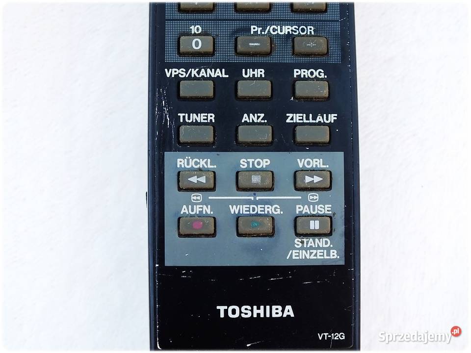 Pilot TOSHIBA VT12 do magnetowidów VHS ORYGINAŁ Żary