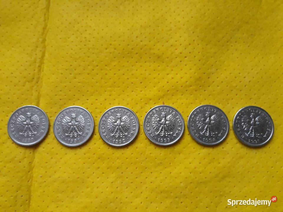 Monety obiegowe 1 1990r 91r 92r 93r 94r 95r Bukownica