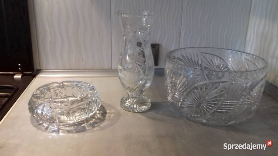 Patera Wazon Popielniczka gruby kryształ Liszki