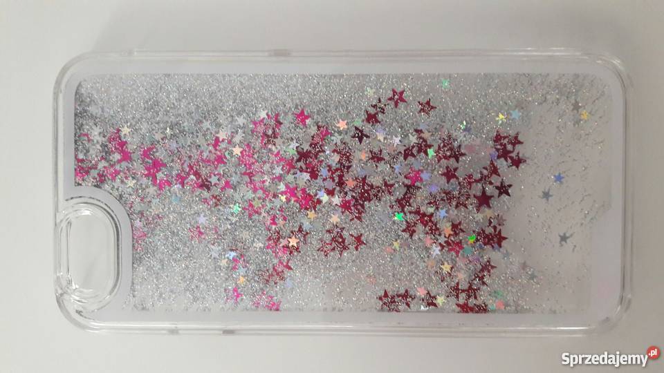 Case etui iPhone 6 6s gwiazdki brokat