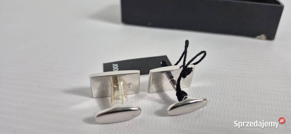 Nowe Srebrne Spinki do Mankietów JOOP Próba 925