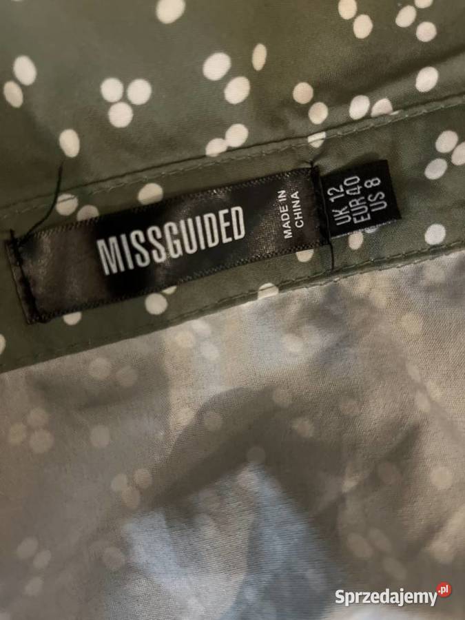 Missguided sukienka koszulowa modny wzór groszki Choszczno