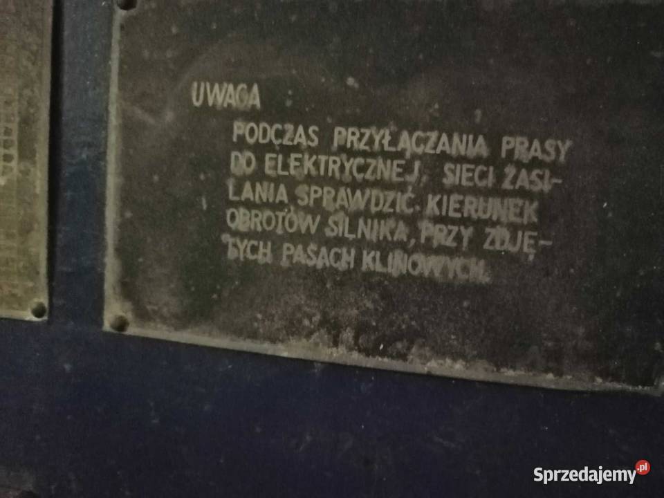Mimośrodowa prasa MP 100 ton Czastary