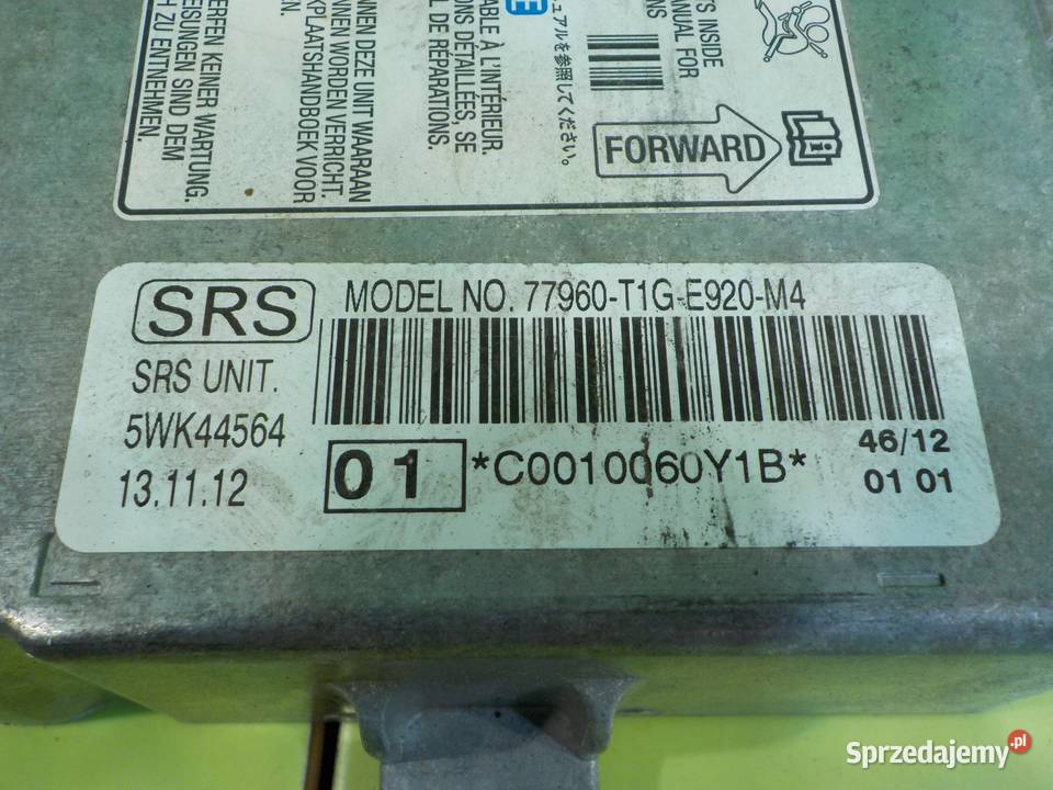 HONDA CRV IV 20 IVTEC 13r 5D modul sensor AIRBAG Suków