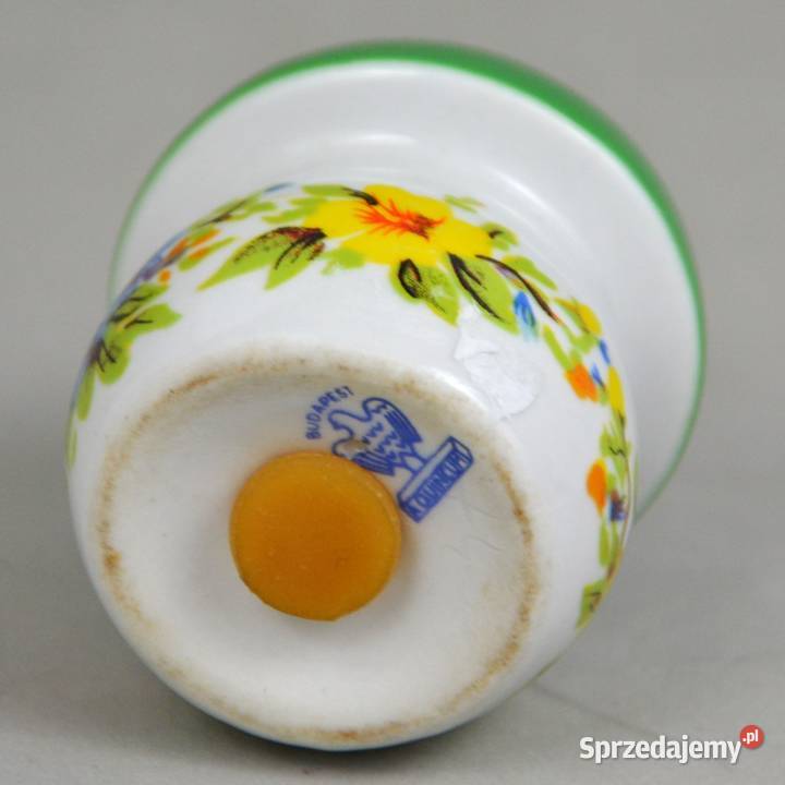 solniczka grzybek porcelana Aquincum Węgry lata mazowieckie Pomiechówek