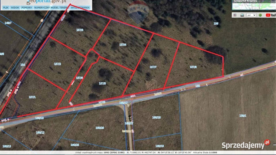 Duże Uzbrojone działki pod budowę Kolbudami pomorskie