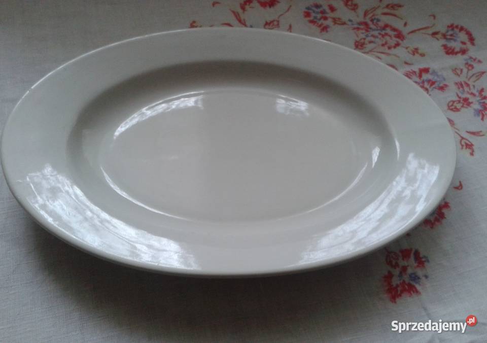 Półmisek porcelanowy owalnybiały 33cmx23LUBIANA Łódź