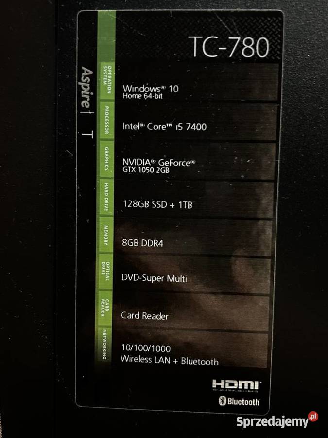 ACER ASPIRE TC780 Klasy Core i5 Zawiercie