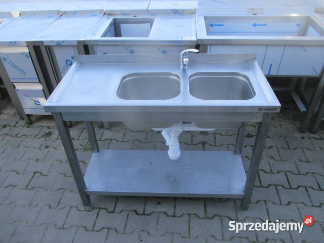 Zlew Gastronomiczny 2 Komorowy Z Półką 1105085 Ostrów Wielkopolski sprzedam