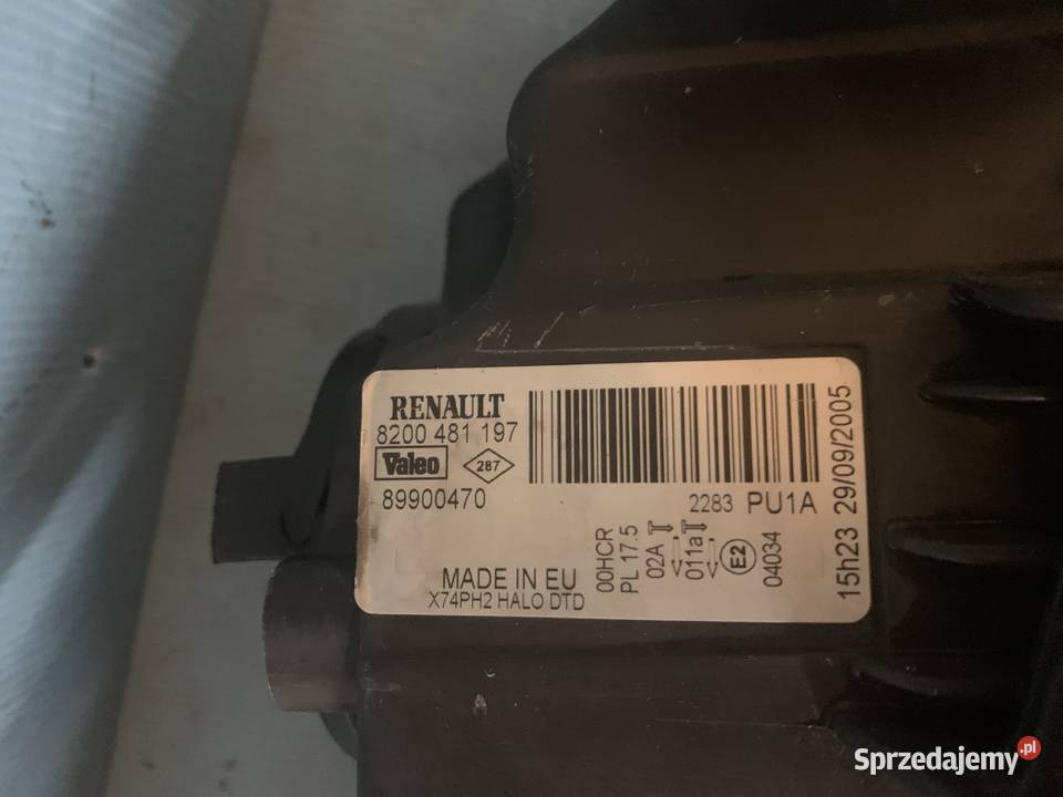 Renault Laguna II lift lampa przód prawa Valeo Kłodzko