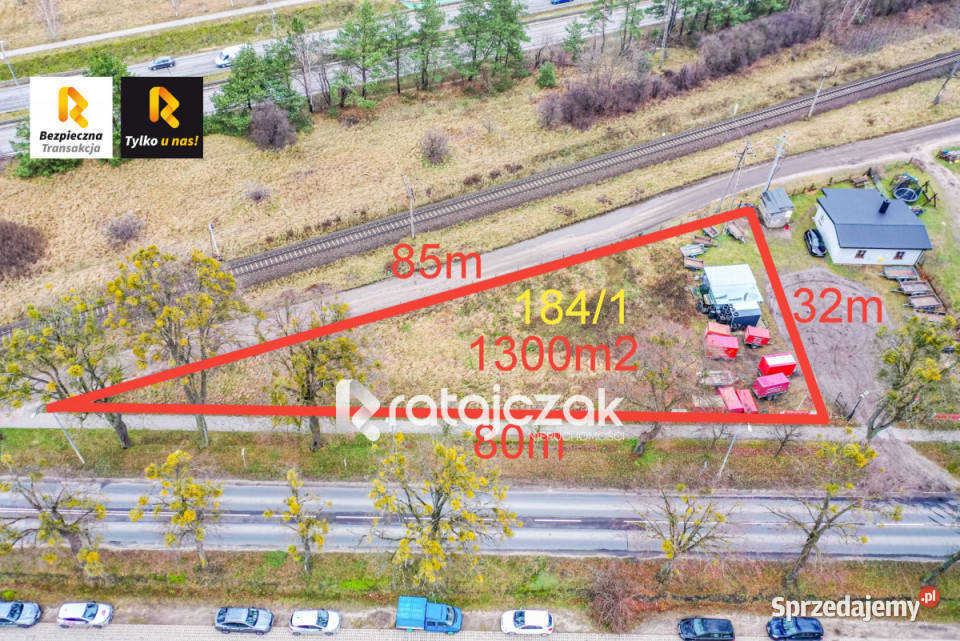 Działka do sprzedania Wejherowo Mjr Henryka 1300m2 Nieruchomości