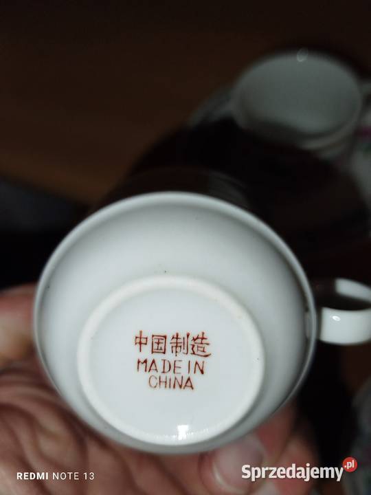 Zestaw kawowy sygnowany chińskim LOGO pięknie łódzkie Łódź