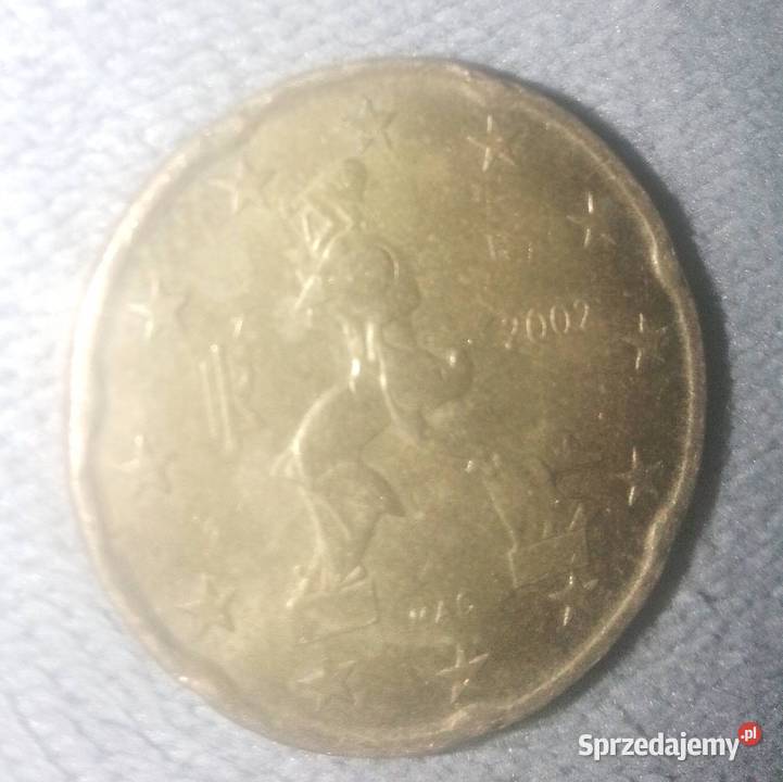 Rzadka moneta 20 centów Włochy dolnośląskie Kobierzyce