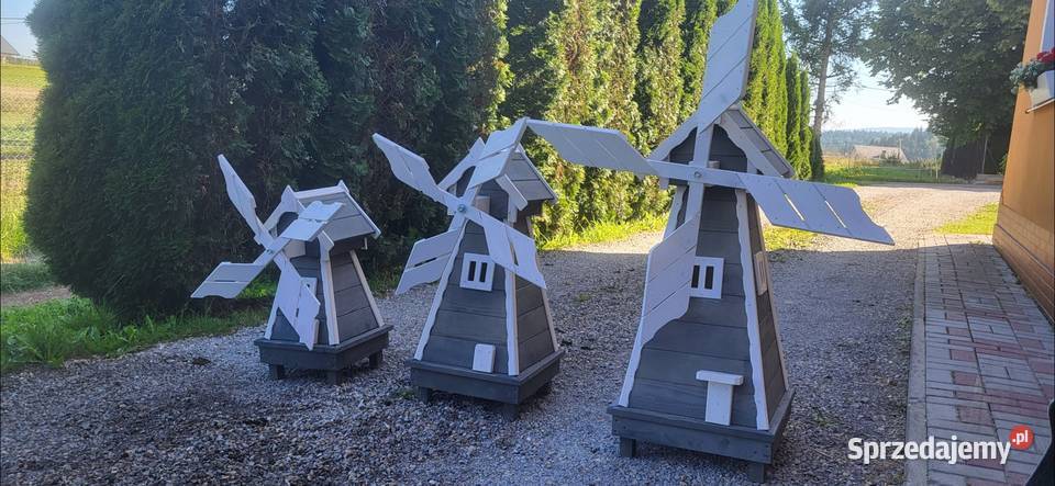 Wiatrak ogrodowy drewniany Jordanów