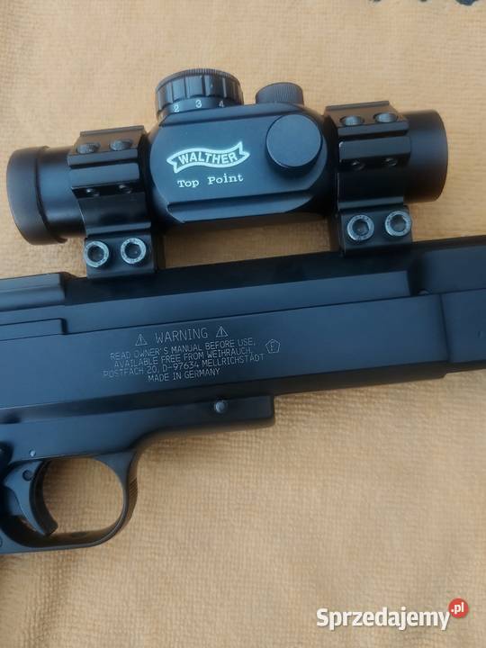 Pistolet wiatrówka Weihrauch HW45 kolimator