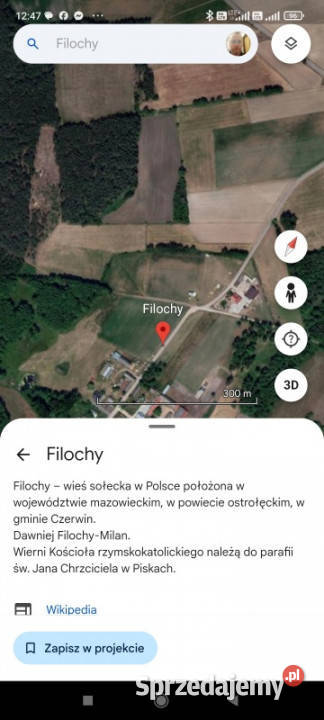 Grunt rolny 3 ha obszar Milewo Tosie Filochy