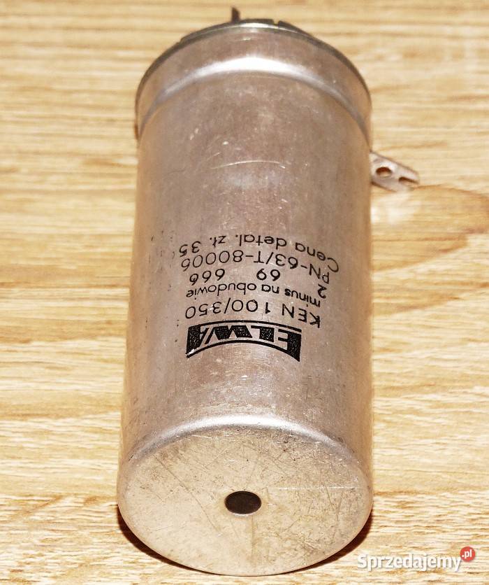 Kondensator elektrolityczny 100 uF 350 V KEN 666