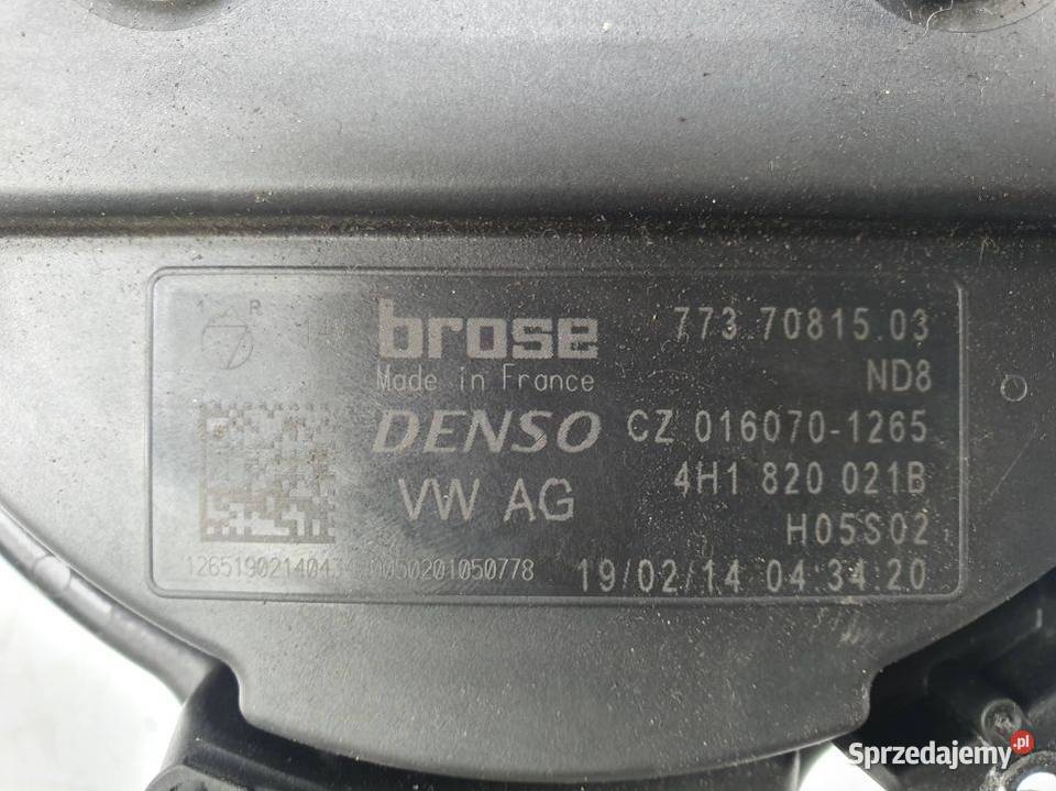 WENTYLATOR KABINOWY AUDI A6 C7 4H1820021B Części samochodowe Lipno